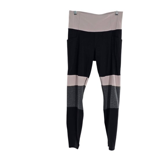 Athleta Modblock Salutation Tight,women’s small 158834 Color Block - Picture 7 of 9